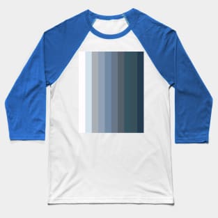 Gradient of 10 stripes, shades of blue Baseball T-Shirt